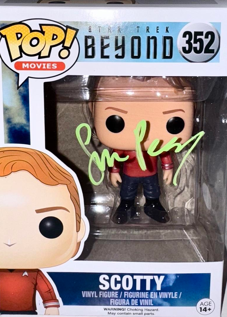 Simon Pegg Signed Funko Pop #352 "Scotty" (Star Trek) - JSA COA #01